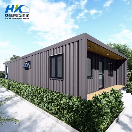 3X 40FT Prefab Modular Prefab Pré-fabricada Estrutura de Aço Portátil Container House.