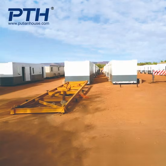 Construção de casa de contêiner pré-fabricada de pacote plano China com certificação ISO